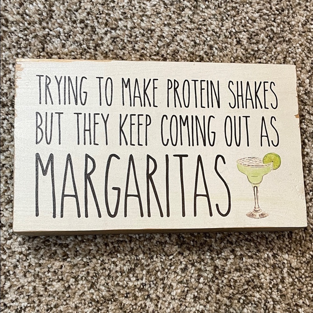 🩷Humorous Wall Sign with Margarita Design